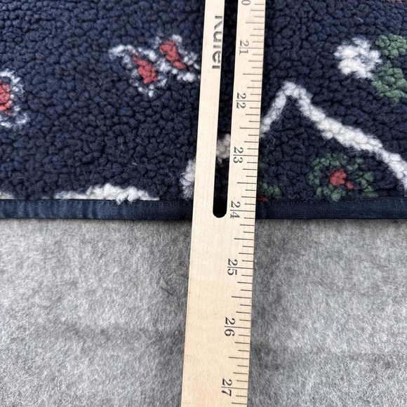 Kith & Kin Pinehurst Jacket Mens Small Blue Sherpa Fleece Paisley Bomber Snap - Picture 8 of 12